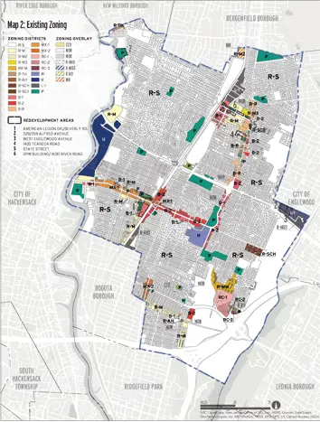 Visual map of teaneck zones