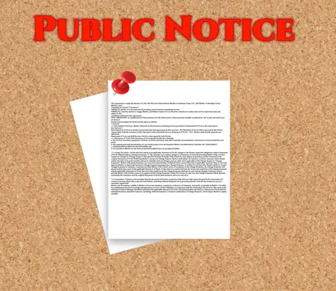 Public Notice Icon
